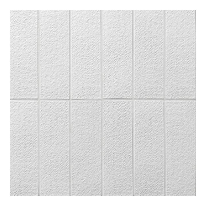 Japanese Rattan Shiroi (White) Textured Mosaic