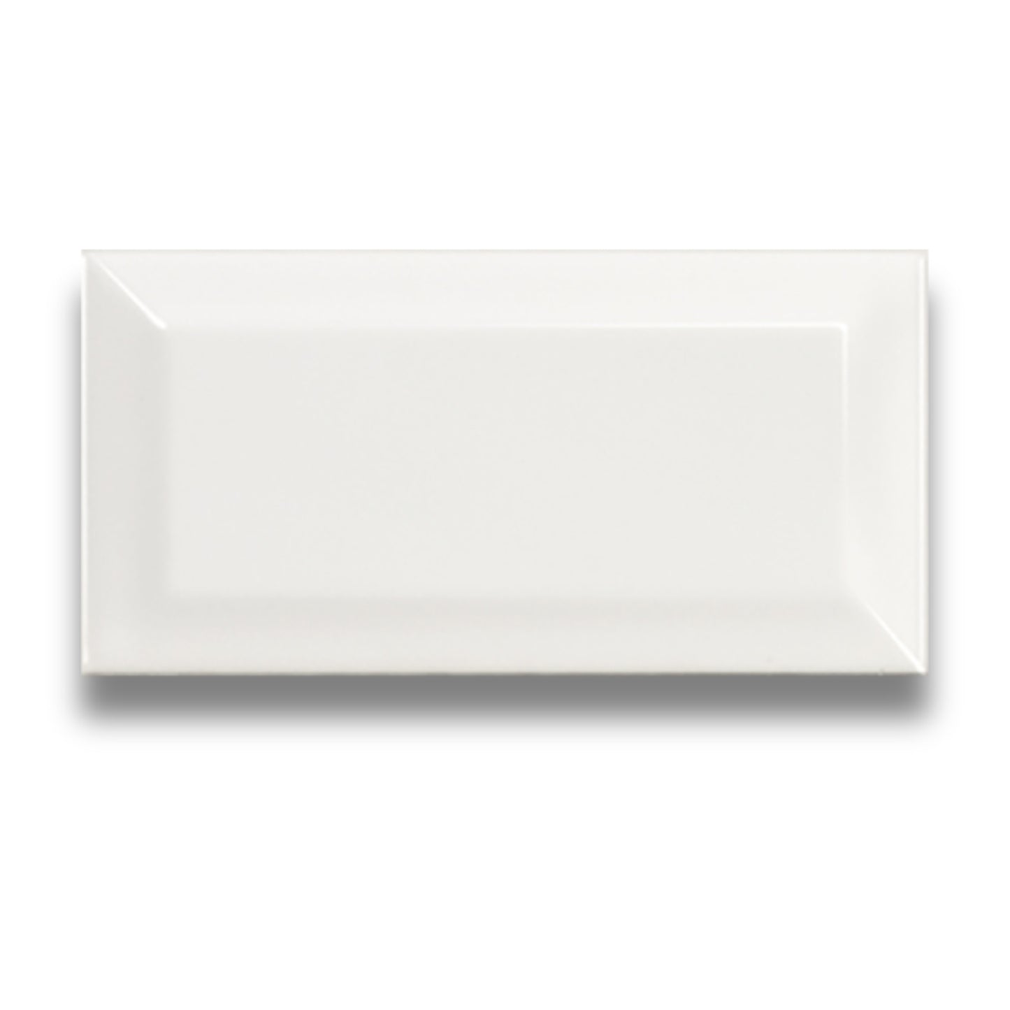 Basics Beveled White Matt 75x150mm