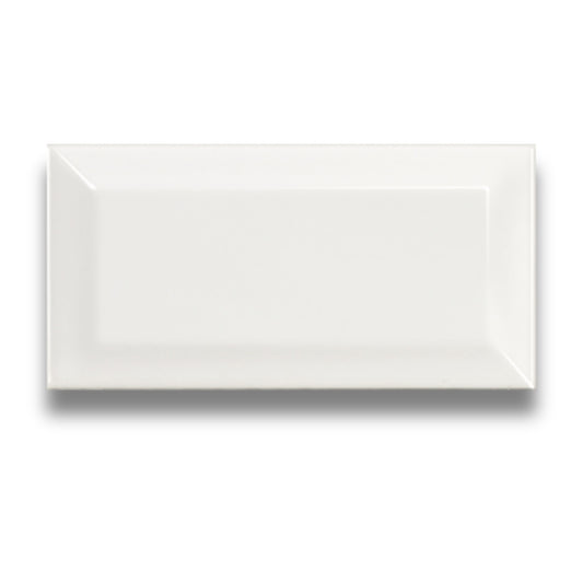 Basics Beveled White Matt 75x150mm