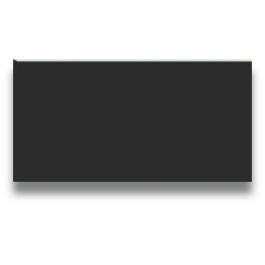 Basics Plain Black Gloss 100x200mm