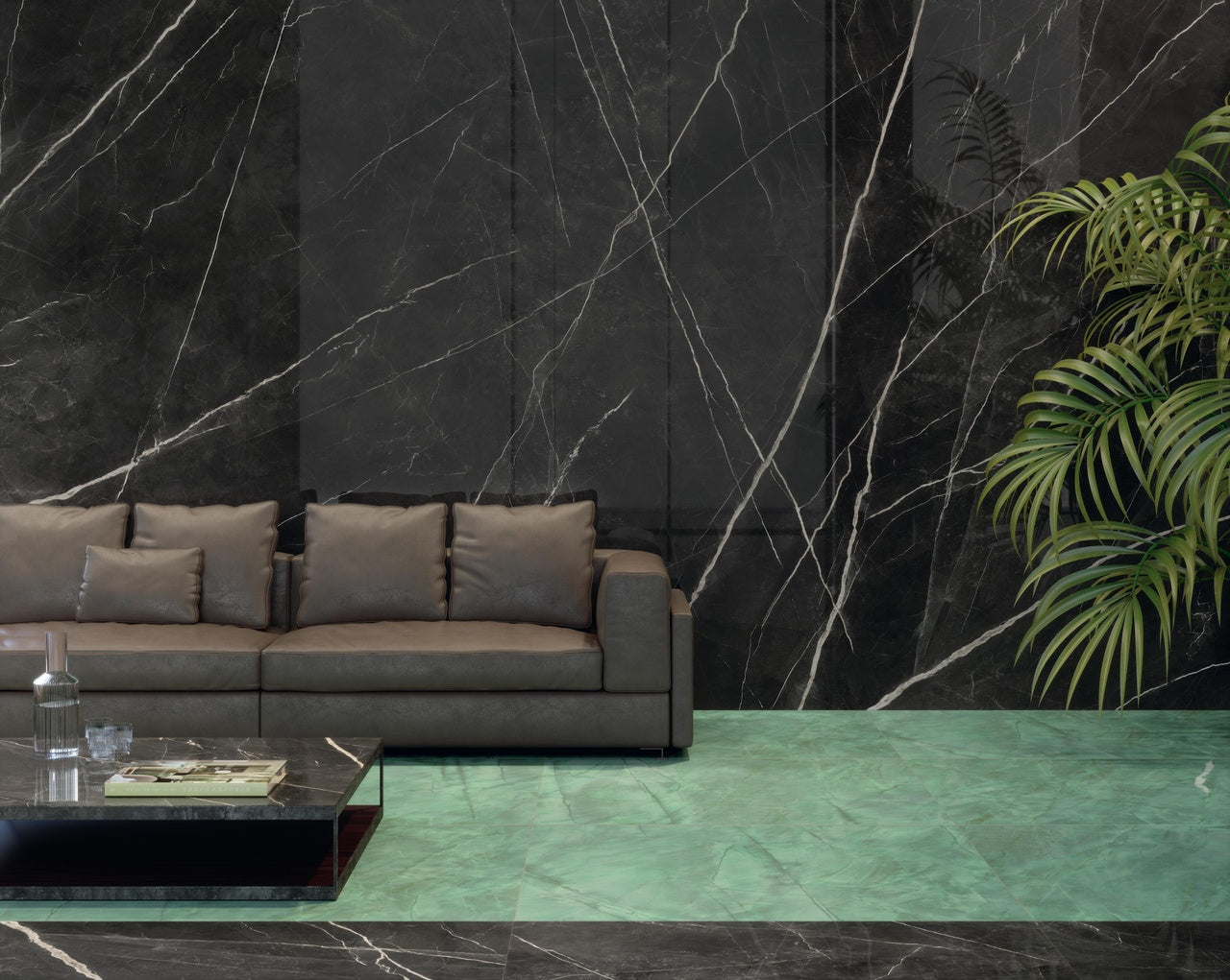 Marvel Gala Calacatta Black 1200x2780mm