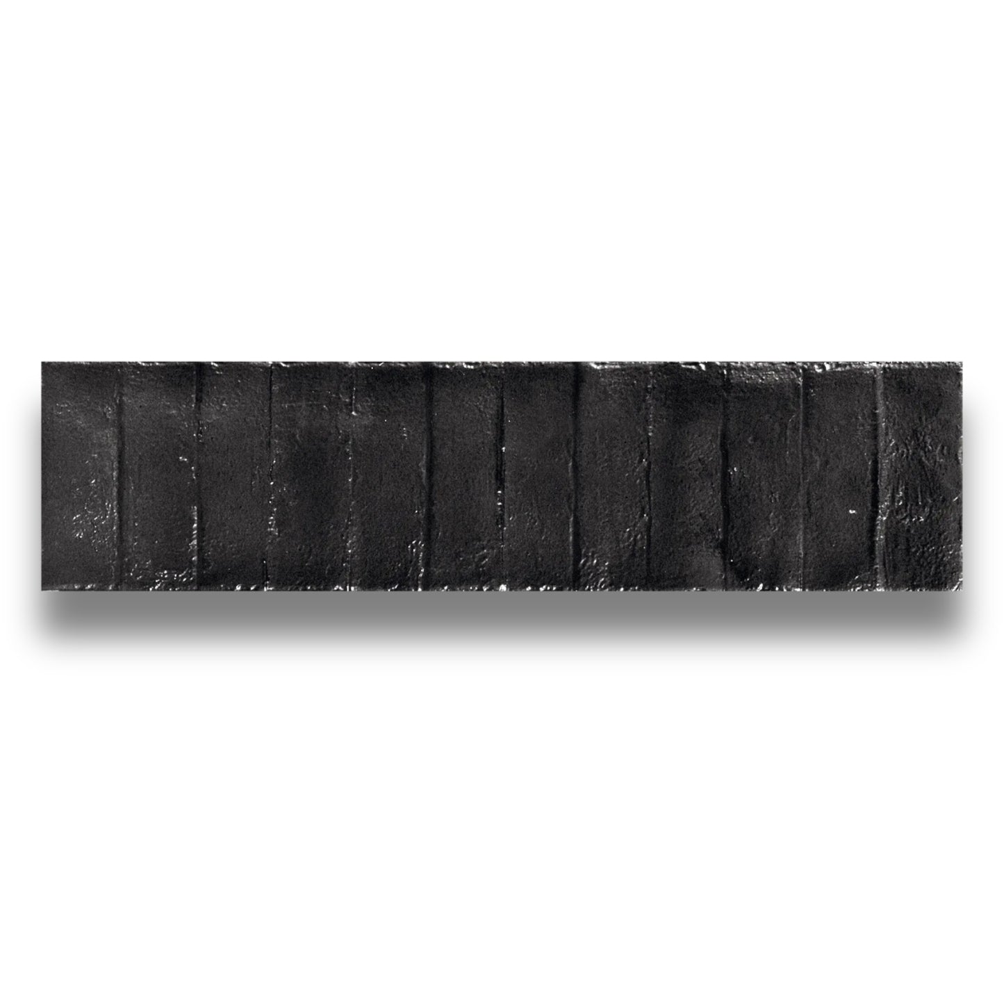 Matter Subway "Stick" Leather (Black) 75x300mm