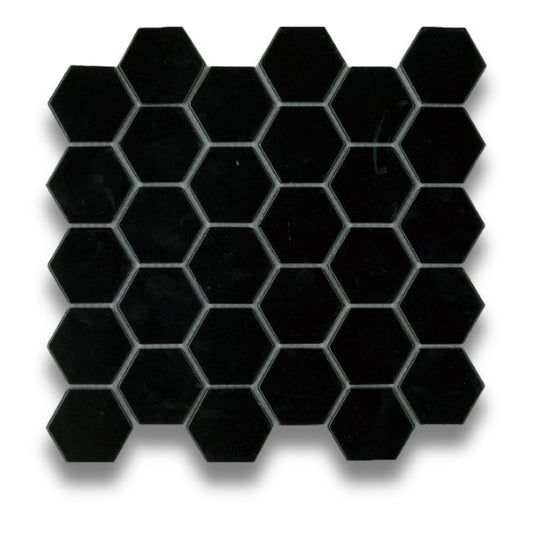 Hexagon Mosaics Gloss Black