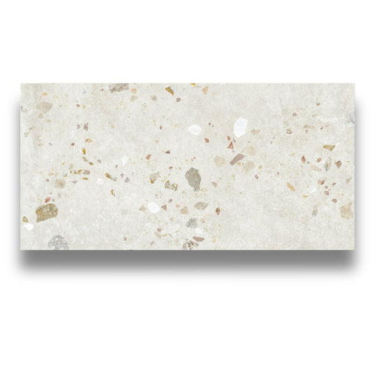 Yourself Pure Off White Terrazzo 600x1200