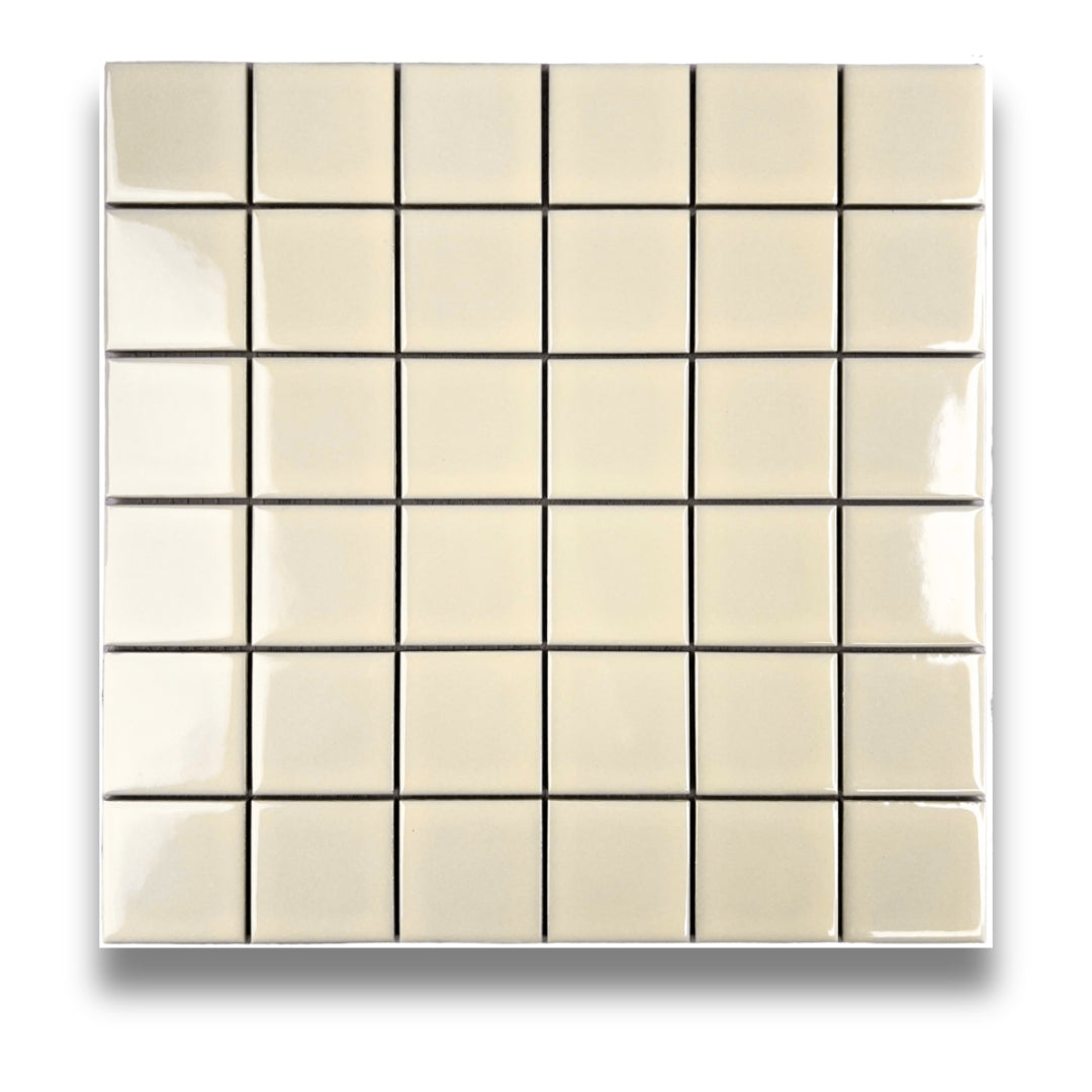 Squares Cream Gloss 48x48mm