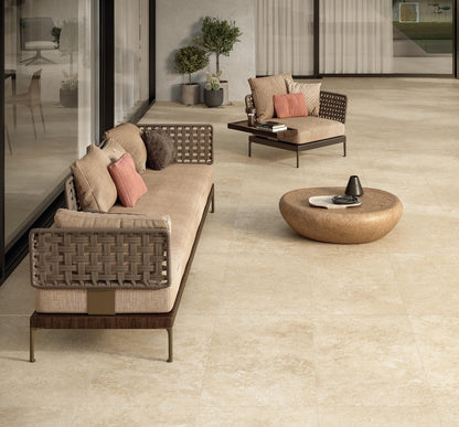 Marvel Travertine Sand Veincut Matt 600x1200mm