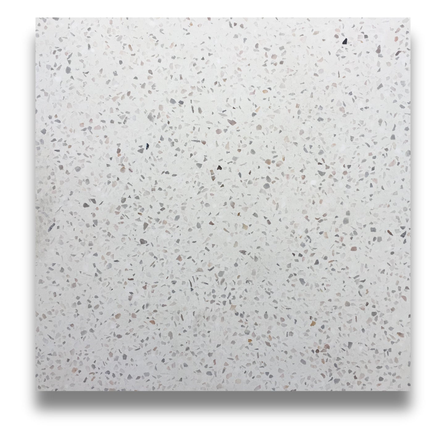 Encaustic Terrazzo White Medium Chip 300x300mm