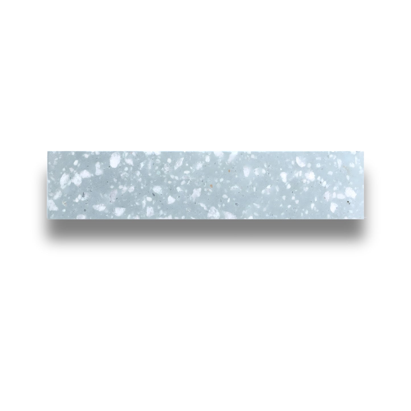 Encaustic Terrazzo Mint Large Chip Baguette 300x60mm