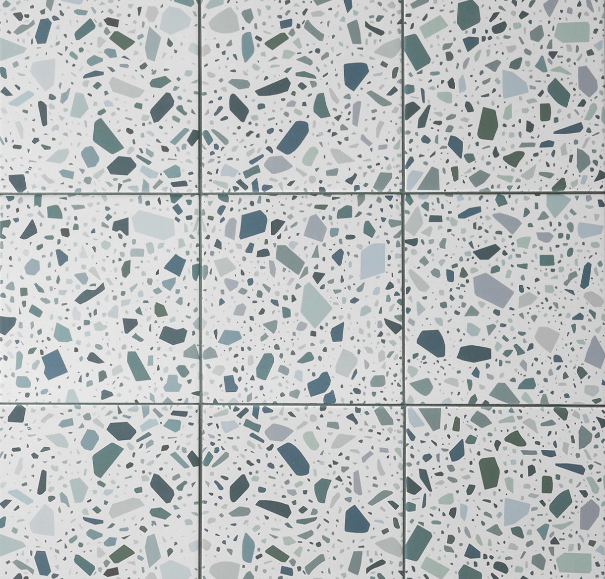 Confetti Terrazzo Bianco Petrolio