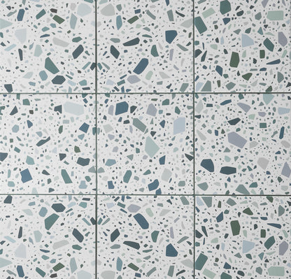 Confetti Terrazzo Bianco Petrolio