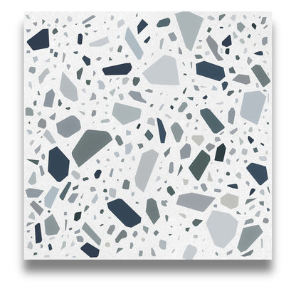 Confetti Terrazzo Bianco Petrolio