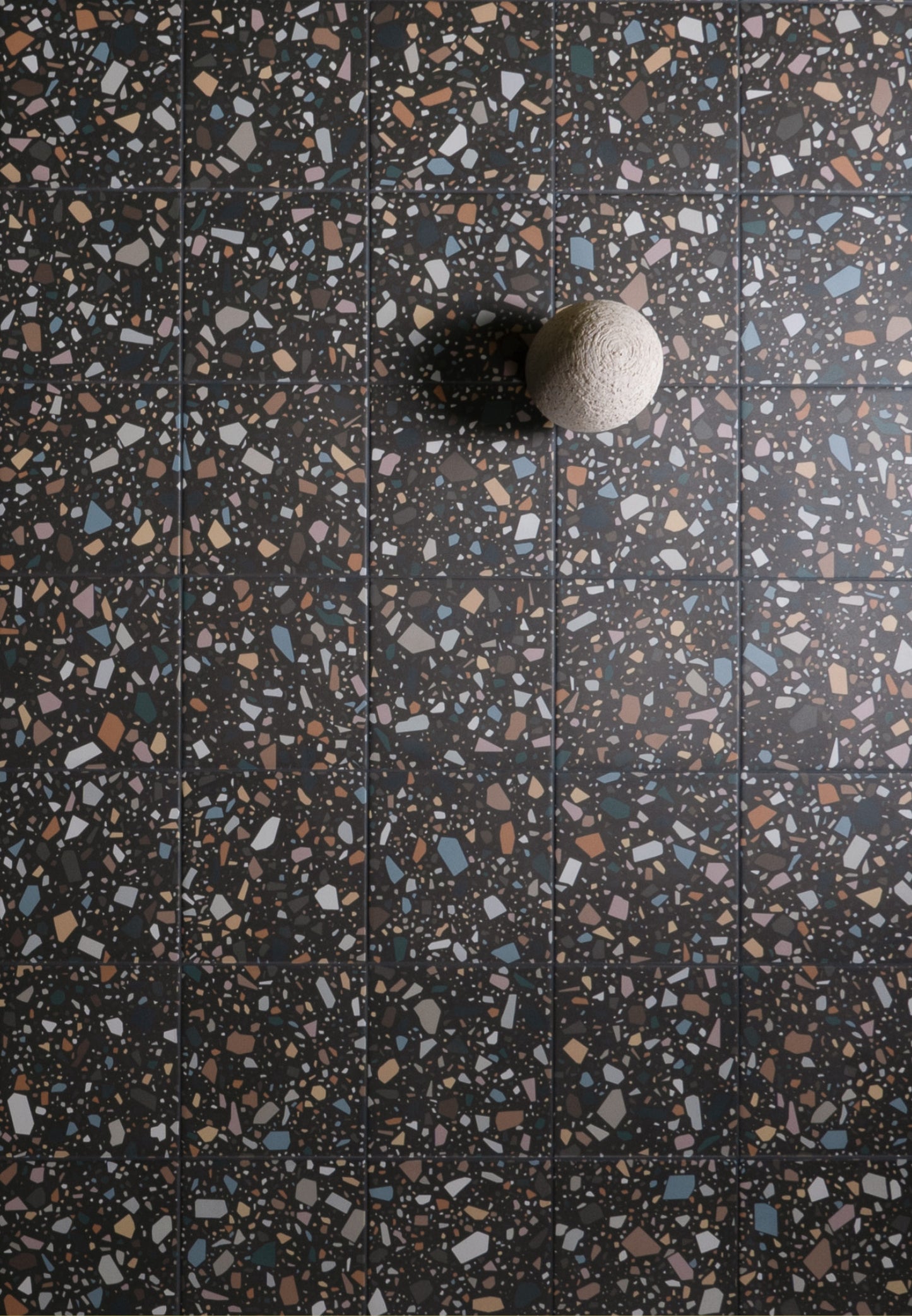 Confetti Terrazzo Nero Multicolour