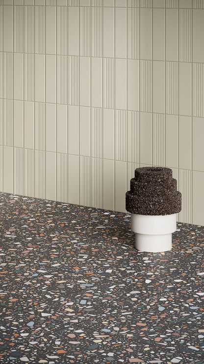 Confetti Terrazzo Nero Multicolour