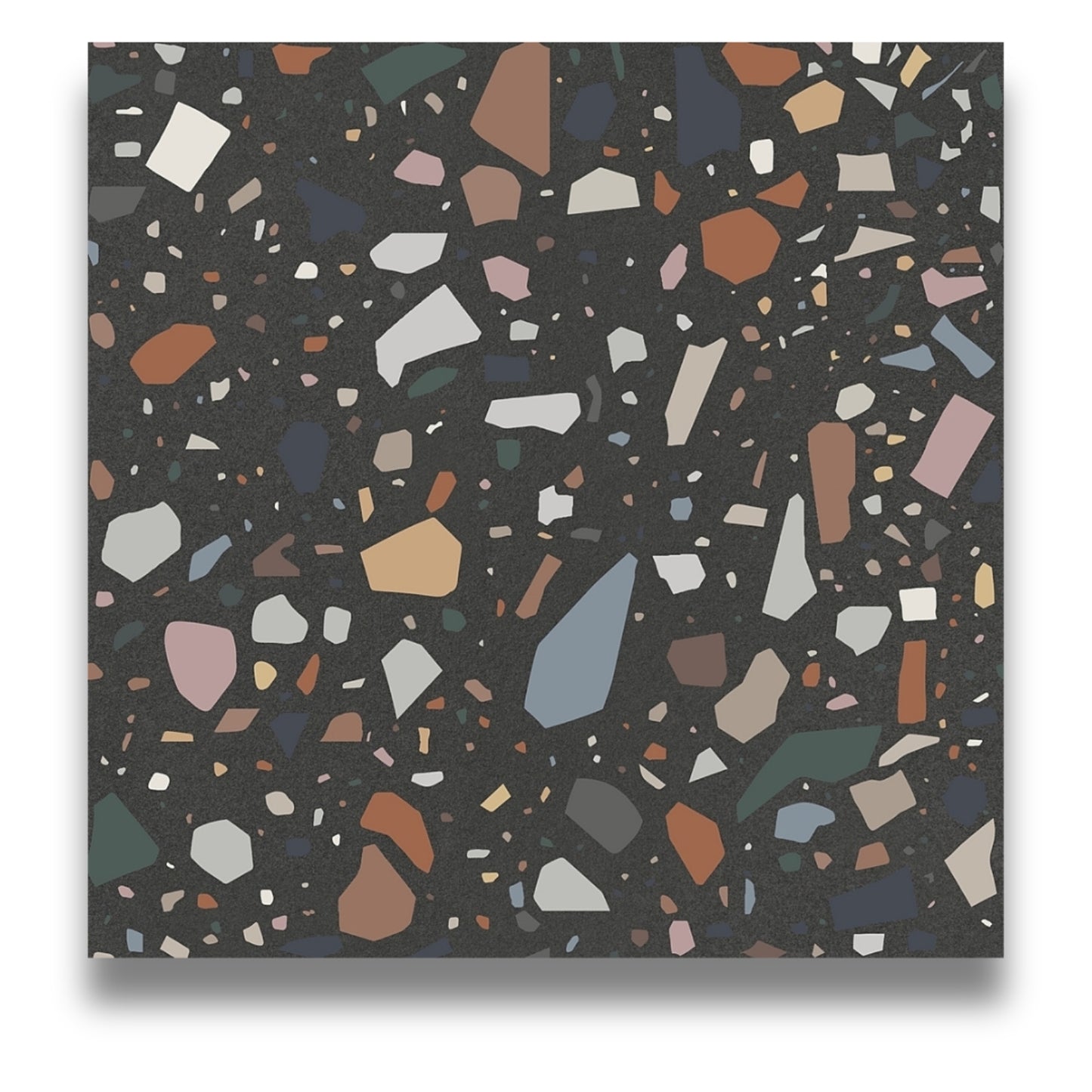 Confetti Terrazzo Nero Multicolour