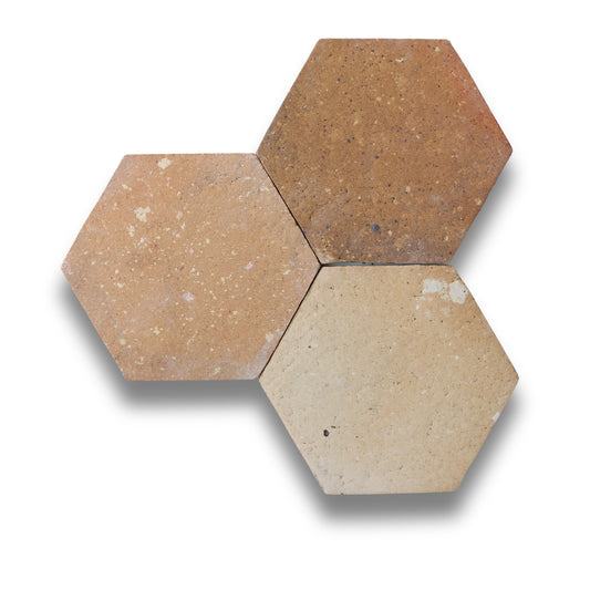 Argil Crude Terracotta Hexagonal