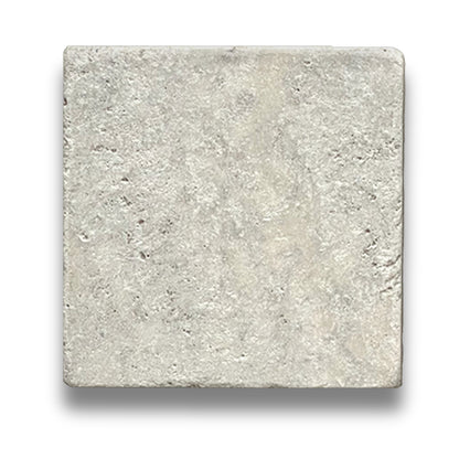 Stone Square Travertine Argento 100x100mm