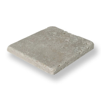 Stone Square Travertine Argento 100x100mm