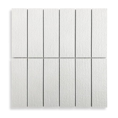 Japanese Rattan Shiroi (White) Textured Mosaic