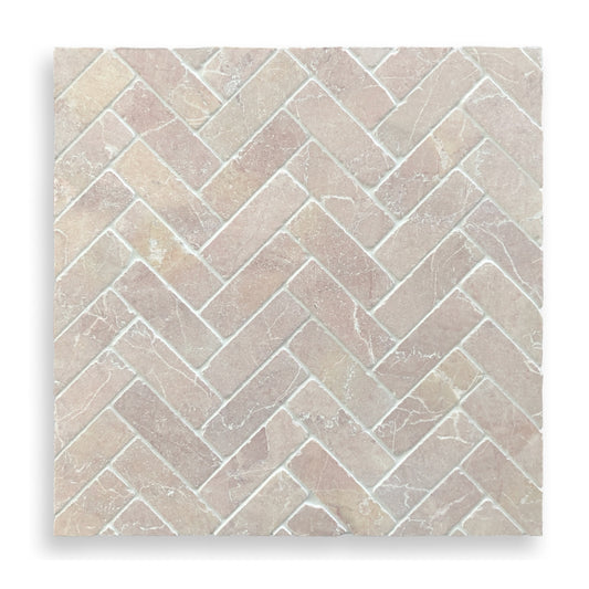 Antiqued Herringbone Rosado