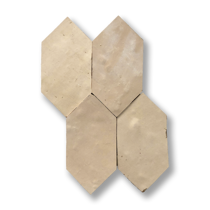 Zellige Clay (Natural Unglazed) Long Hex 65x130