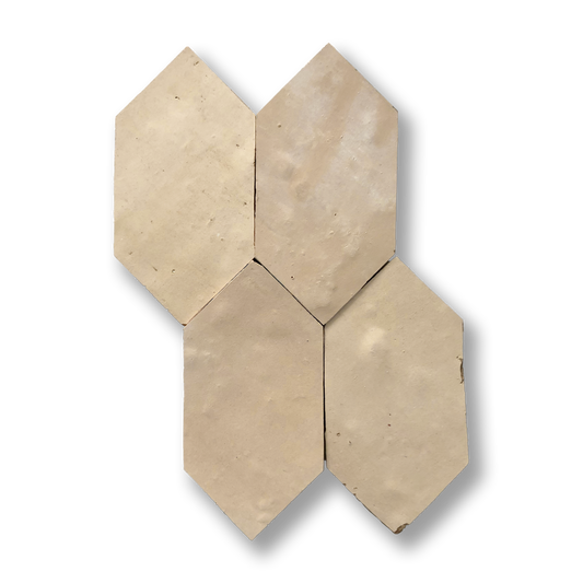 Zellige Clay (Natural Unglazed) Long Hex 65x130