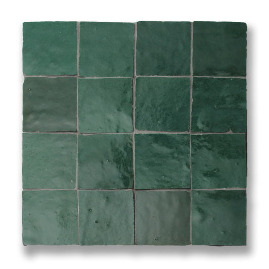 Zellige Emerald 50x50 Sheeted