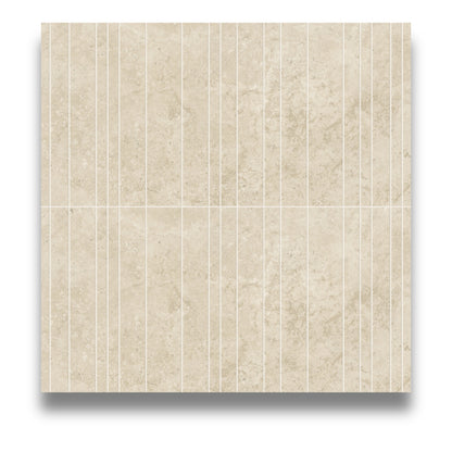 Marvel Travertine Pearl Decor Chisel Urban Grid