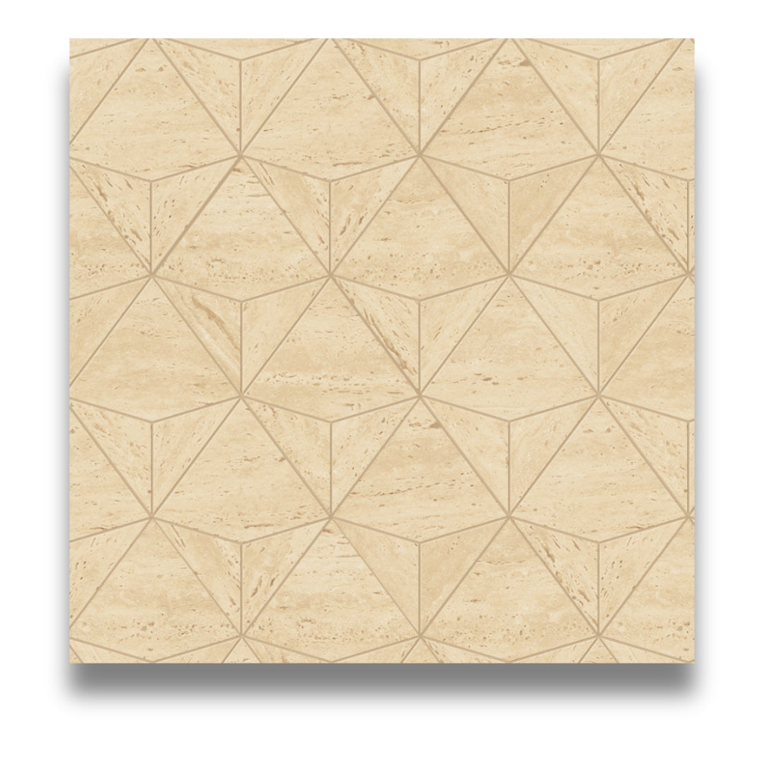 Marvel Travertine Sand Mosaic Origami