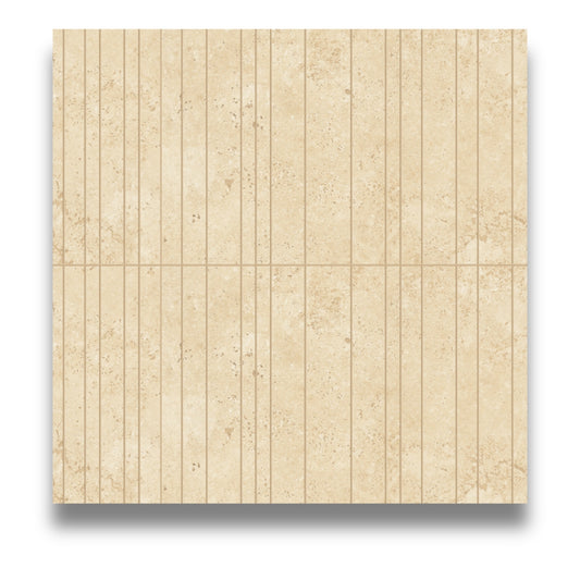 Marvel Travertine Sand Decor Chisel Urban Grid