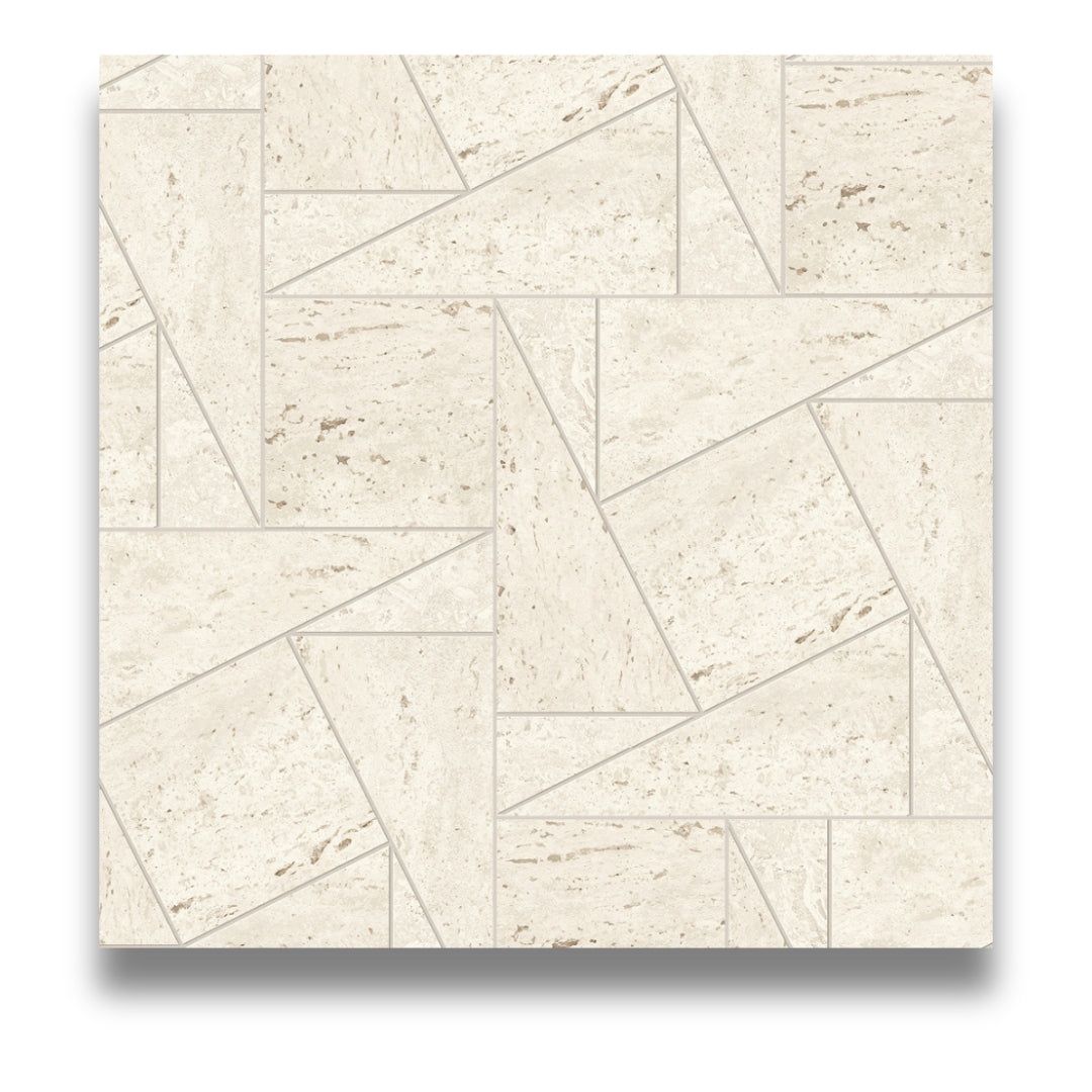 Marvel Travertine White Mosaic Tessellation