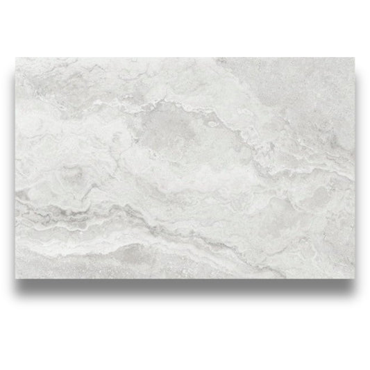 Baroque Light Grey Bullnose- Pencil Edge 400x600mm