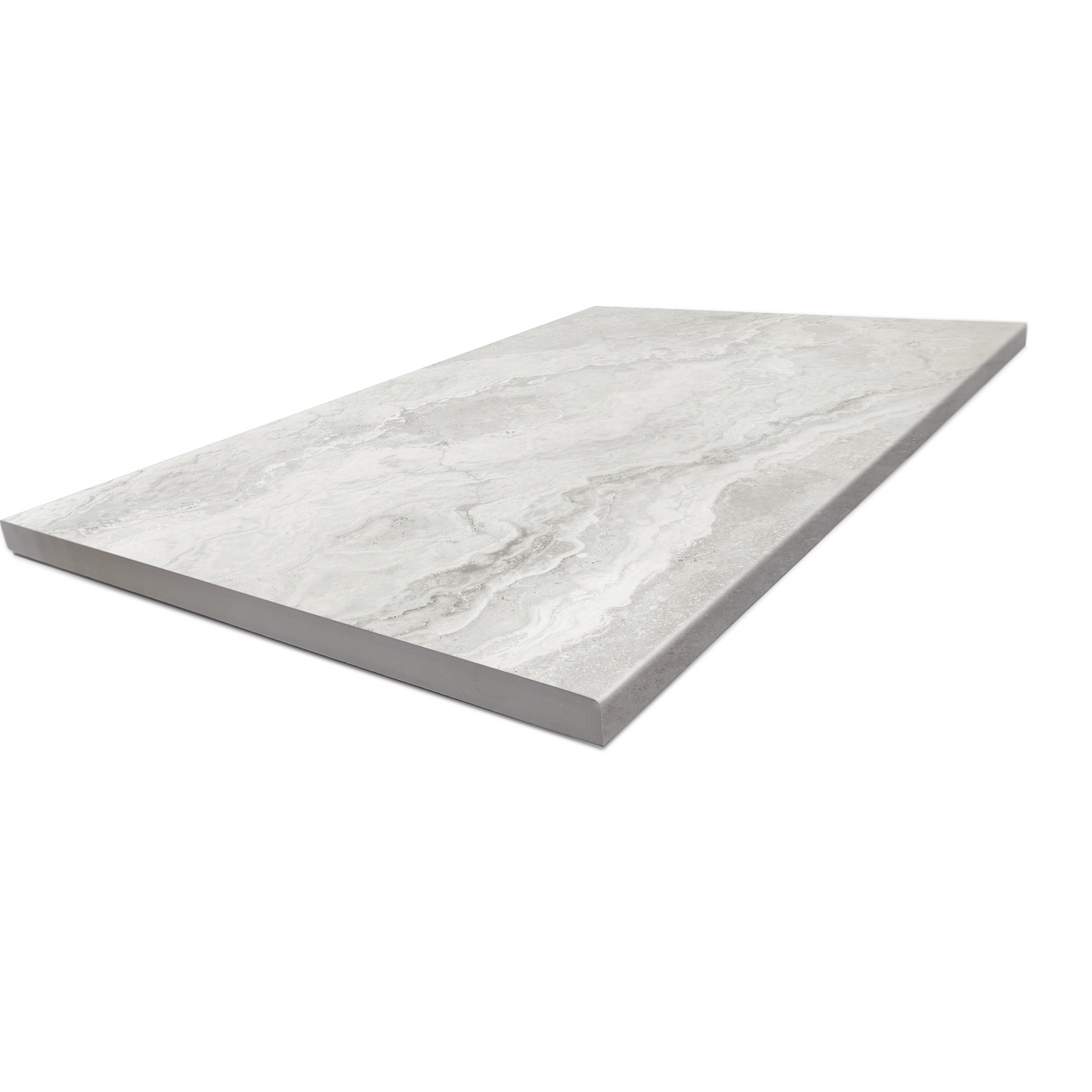 Baroque Light Grey Bullnose- Pencil Edge 400x600mm