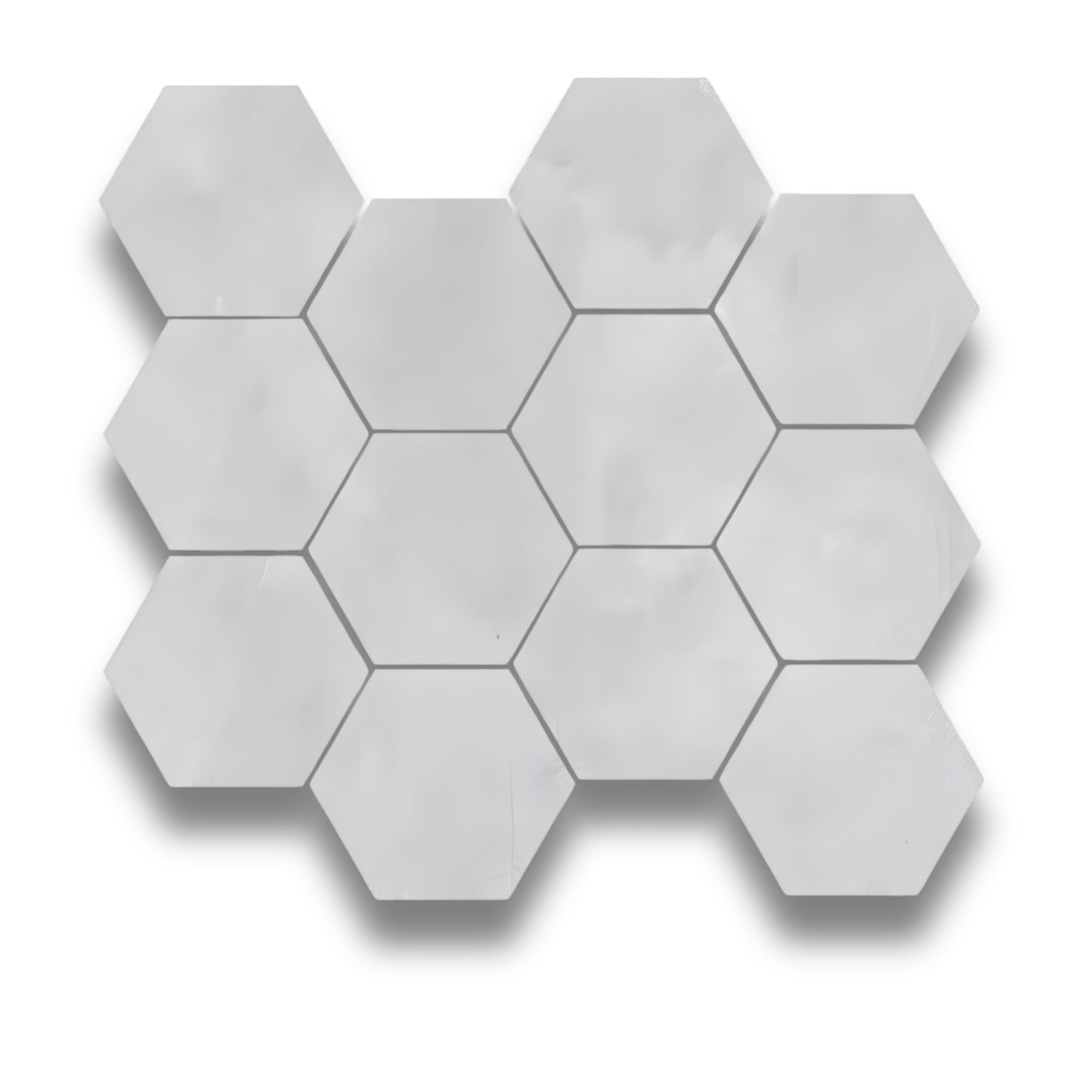 Baloo Ash Grey Hexagon Mosaic