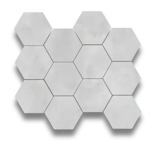 Baloo Ash Grey Hexagon Mosaic