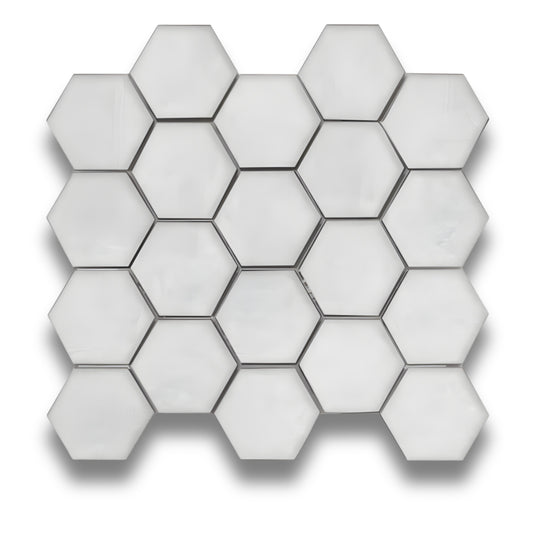 Baloo Bianco Hexagon Mosaic