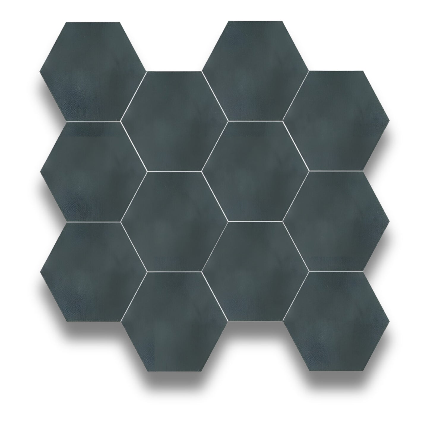 Baloo Deep Grey Hexagon Mosaic