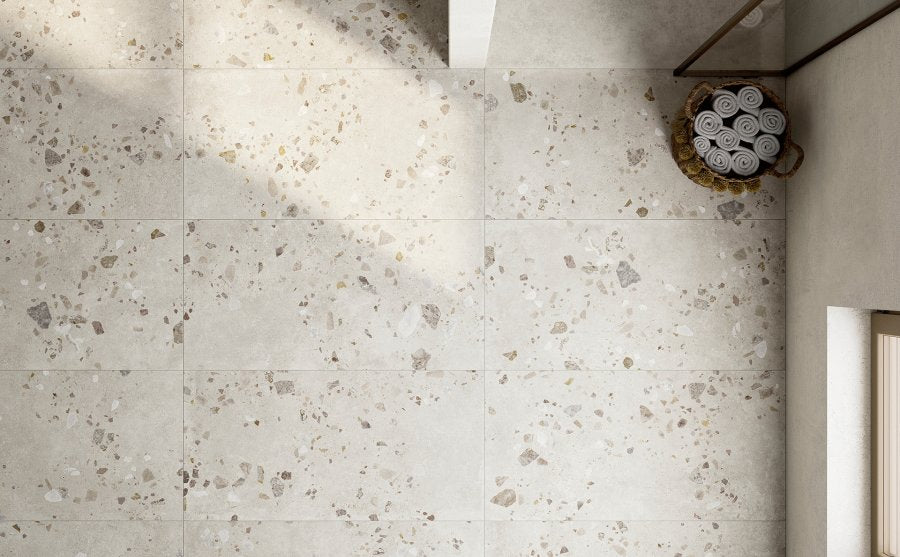 Yourself Pure Off White Terrazzo 600x1200