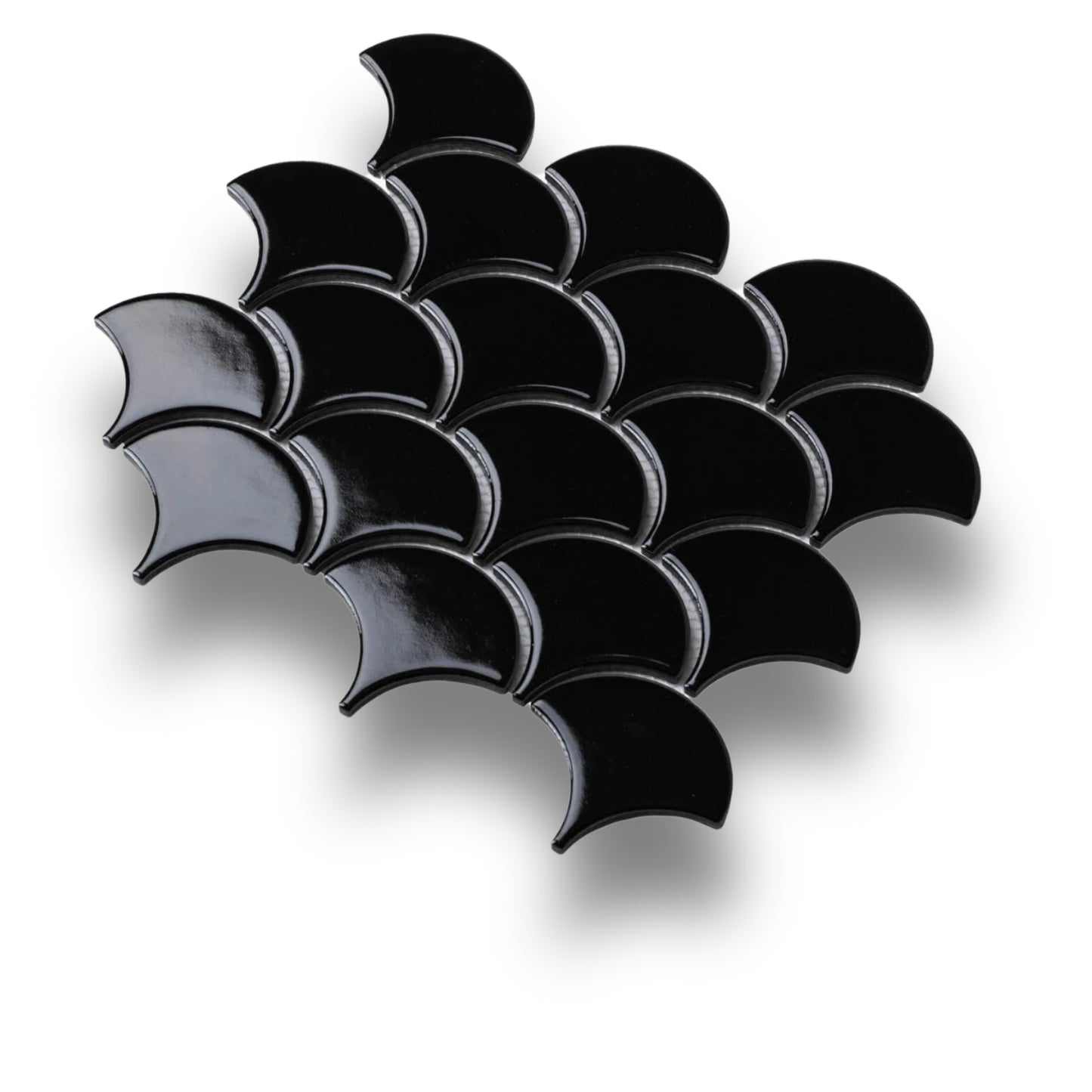 Fan Shape Black Gloss