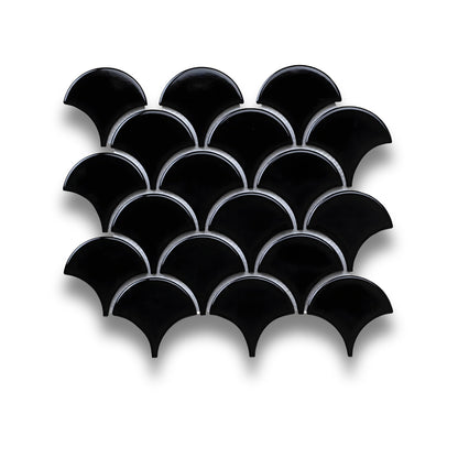 Fan Shape Black Gloss