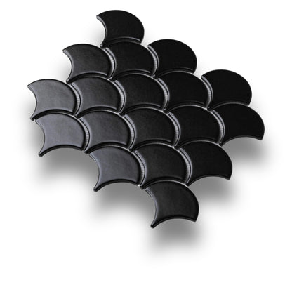 Fan Shape Black Matt