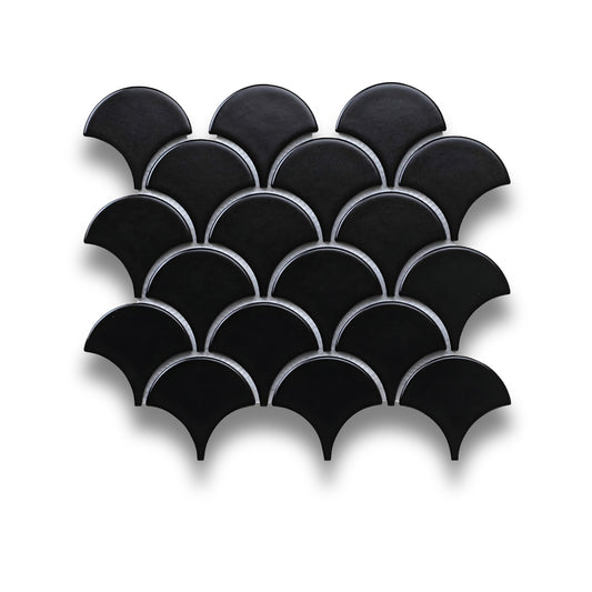 Fan Shape Black Matt