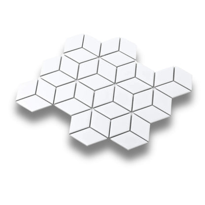 Diamond Cube White Matt